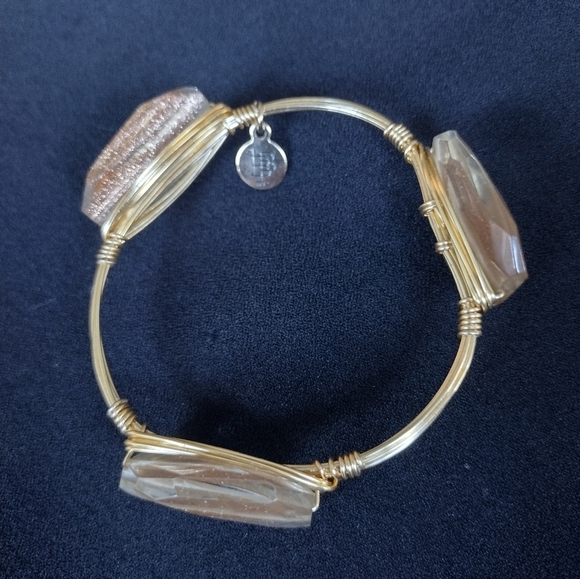 Bourbon And Bowties Gold Wire Wrapped Bracelet - Picture 9 of 11